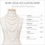 Necklace Length Chart and How to Layer Pearl Necklaces Right