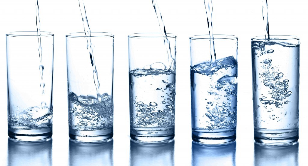 water in a glass