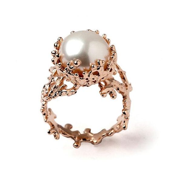 16 Pearl  Wedding  Rings  a Unique Collection Pearls  Only