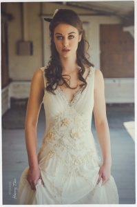 pearl wedding dress