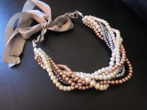 champagne pearl necklace