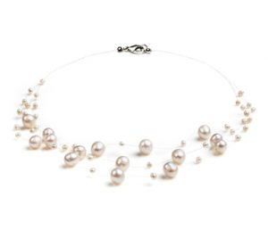 floating pearl necklace
