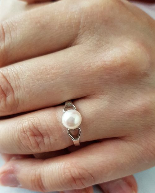 Buy Pearl Ring 925 Sterling Silver Ring Amezing Ring Simple Ring Girls Ring  Beautiful Ringlittle Finger Ringgift for Love silver Jewelry Online in  India - Etsy