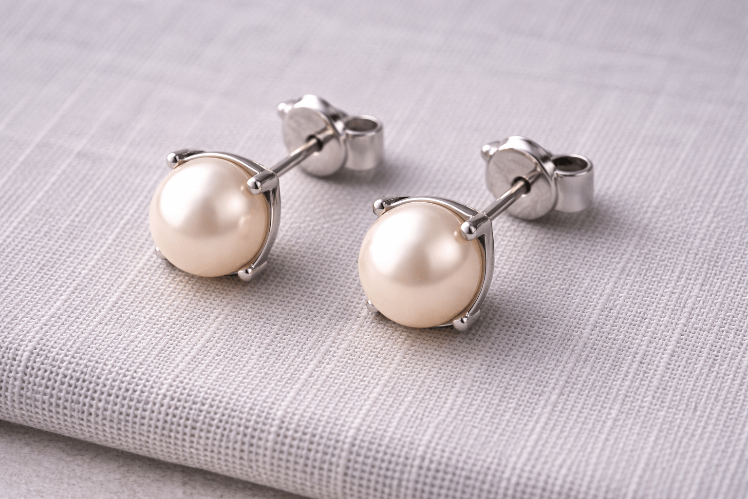 pearlsonly-blog-99-image-2-pearl - White Gold Earrings Pearl Modern Elegance - Pearls Jewelry - pearlsonly