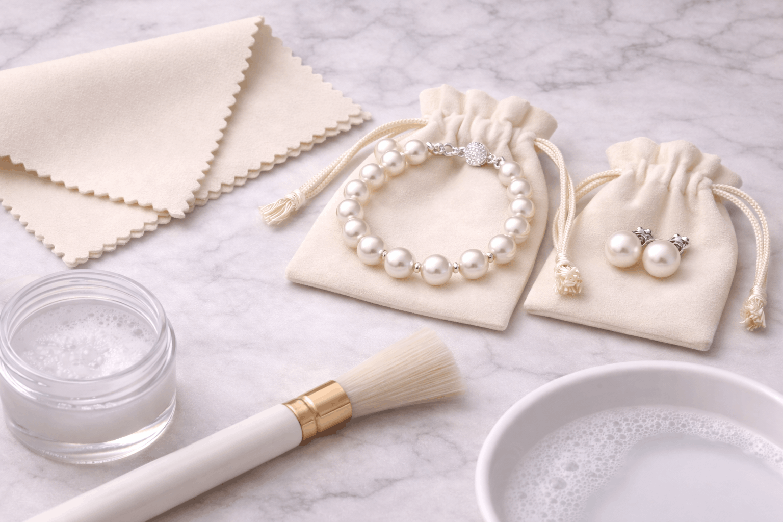 pearlsonly-blog-109-image-7-pearl - Caring for Pearl Necklace and Earrings Set - Pearls Jewelry - pearlsonly