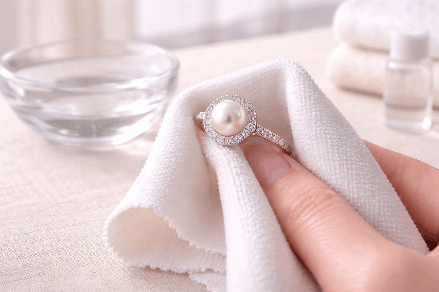 08. Caring for Pearl Engagement Rings