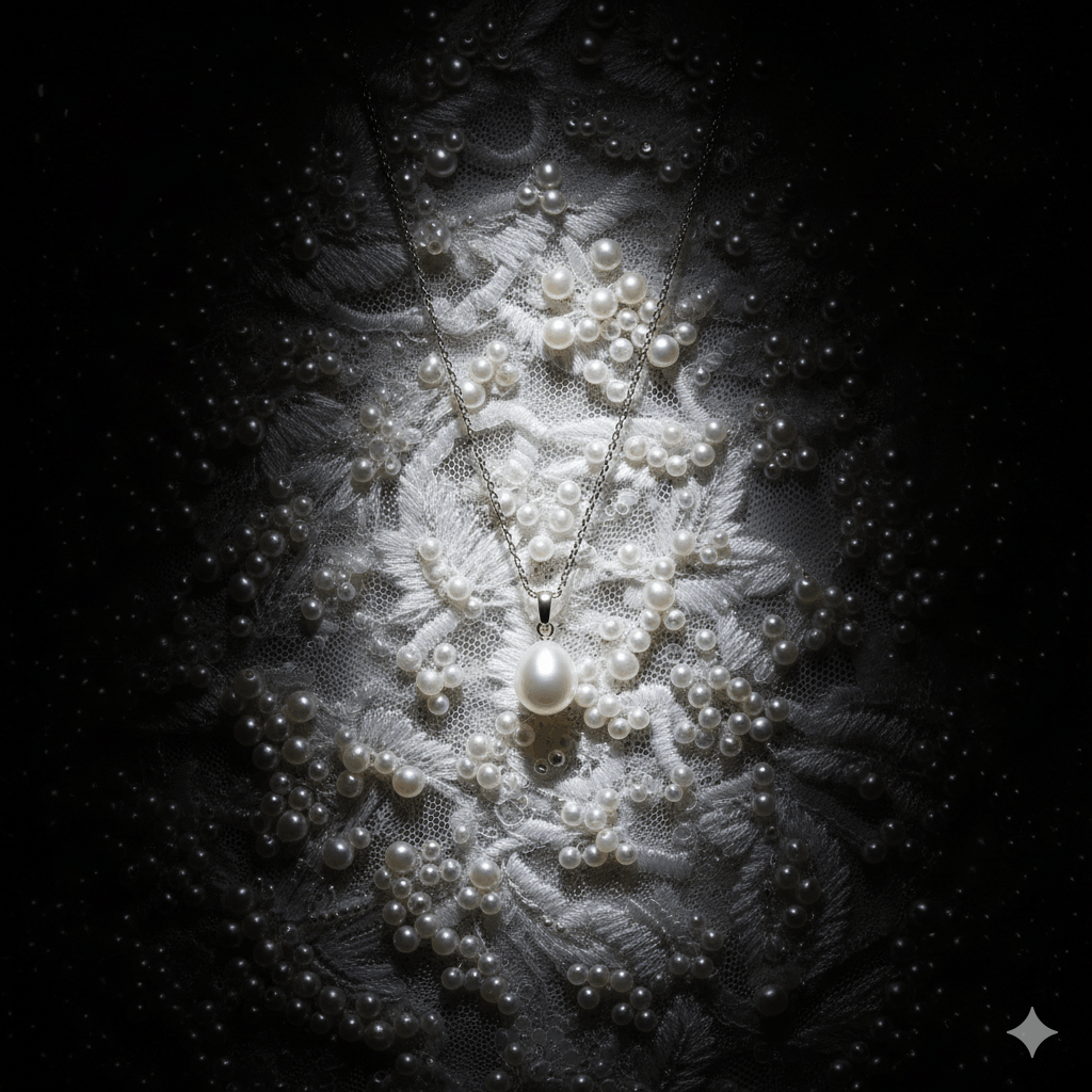 03. When Less is More - Heavy Embellishment and Pearl Jewelry