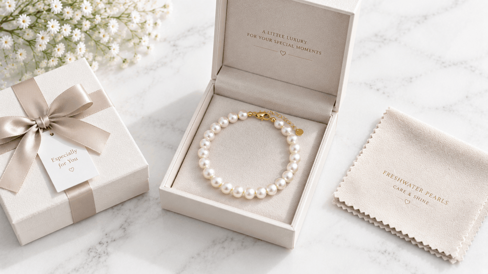 05. Pearl Bracelet Freshwater as a Gift