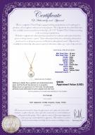 Product certificate: SSEA-W-AAA-1011-P-Darlene