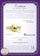 Product certificate: Y-14k-ball-clasp