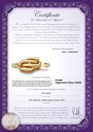 product certificate: Y-14k-Fishhook-clasp-WMinster