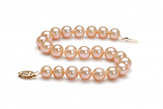 7-8mm AA Quality Freshwater Cultured Pearl Bracelet in Pink