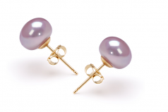 7-8mm AA Quality Freshwater Cultured Pearl Set in Lavender