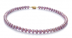 6-6.5mm AAA Quality Freshwater Cultured Pearl Set in Lavender