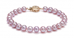 6-6.5mm AAA Quality Freshwater Cultured Pearl Set in Lavender