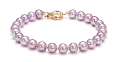 6-6.5mm AAAA Quality Freshwater Cultured Pearl Set in Lavender