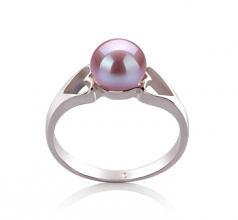 6-7mm AA Quality Freshwater Cultured Pearl Ring in Jessica Lavender