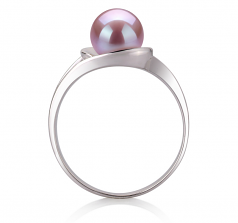 6-7mm AAA Quality Freshwater Cultured Pearl Ring in Clare Lavender