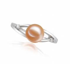 6-7mm AAAA Quality Freshwater Cultured Pearl Ring in Tanya Pink