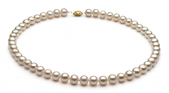 7.5-8.5mm AA Quality Freshwater Cultured Pearl Set in White
