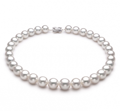 12-15mm AAA Quality South Sea Cultured Pearl Necklace in White