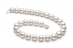 14-17mm AAA Quality South Sea Cultured Pearl Necklace in White