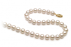 6-7mm AA+ Quality Chinese Akoya Cultured Pearl Necklace in White