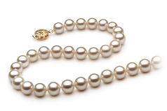 7-8mm AAA Quality Freshwater Cultured Pearl Necklace in White