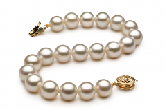 8-9mm AAA Quality Freshwater Cultured Pearl Bracelet in White