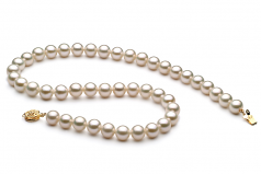 8-9mm AAA Quality Freshwater Cultured Pearl Necklace in White