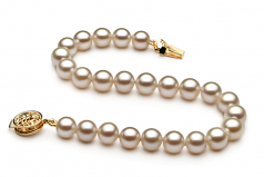6-7mm AAAA Quality Freshwater Cultured Pearl Bracelet in White