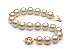 8-8.5mm AAAA Quality Freshwater Cultured Pearl Bracelet in White