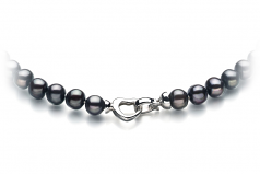 8-9mm A Quality Freshwater Cultured Pearl Necklace in Sinead Black