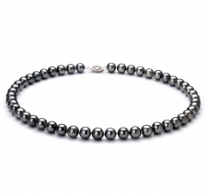 7.5-8.5mm AA Quality Freshwater Cultured Pearl Set in Black