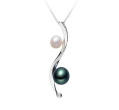 5-8mm AA Quality Freshwater Cultured Pearl Pendant in Elida Multicolor