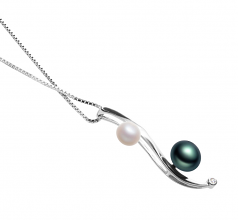 5-8mm AA Quality Freshwater Cultured Pearl Pendant in Elida Multicolor