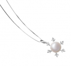 12-13mm AA Quality Freshwater Cultured Pearl Pendant in Besty White