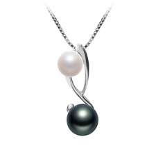 5-8mm AAAA Quality Freshwater Cultured Pearl Pendant in Bailey White