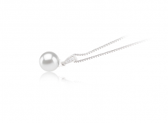 8-9mm AA Quality Japanese Akoya Cultured Pearl Pendant in Mosina White