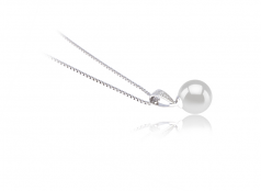 8-9mm AA Quality Japanese Akoya Cultured Pearl Pendant in Mosina White