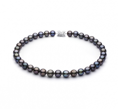 11.1-12.9mm AAA Quality Tahitian Cultured Pearl Necklace in Multicolor