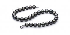 13-15.5mm AAA Quality Tahitian Cultured Pearl Necklace in Black