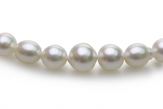 8.3-14mm Baroque Quality South Sea Cultured Pearl Necklace in 18-inch White