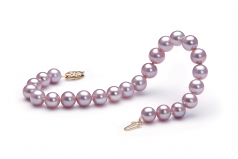 7-8mm AA Quality Freshwater Cultured Pearl Bracelet in Lavender