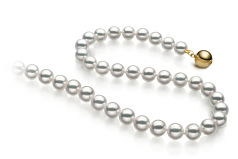 6.5-7mm Hanadama - AAAA Quality Japanese Akoya Cultured Pearl Necklace in Hanadama 23-inch White