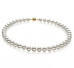 Hot !8-9MM Gray Akoya Cultured Pearl Necklace AAA 18“ YL