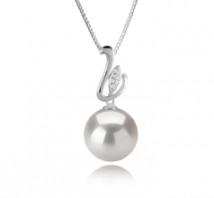 12-13mm AA+ Quality Freshwater - Edison Cultured Pearl Pendant in Dixie White