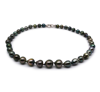8-11mm Baroque Quality Tahitian Cultured Pearl Necklace in 17.5-inch Multicolor 8-11mm Baroque Quality Tahitian Cultured Pearl Necklace in 17.5-inch Multicolor