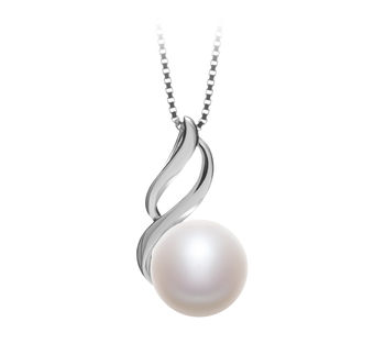 10-11mm AAA Quality Freshwater Cultured Pearl Pendant in Adalia White 10-11mm AAA Quality Freshwater Cultured Pearl Pendant in Adalia White