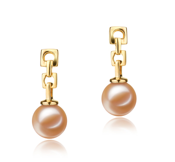 6-7mm AAAA Quality Freshwater Cultured Pearl Earring Pair in Anya Pink 6-7mm AAAA Quality Freshwater Cultured Pearl Earring Pair in Anya Pink